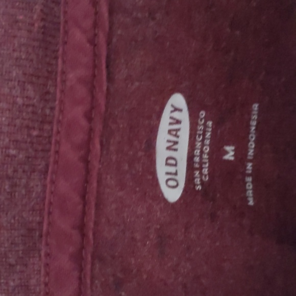 OLD Navy men's medium LS burgundy - Picture 4 of 5
